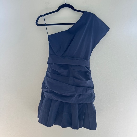 Derek Lam 10 Crosby One Shoulder Poplin Dress - Picture 6 of 12